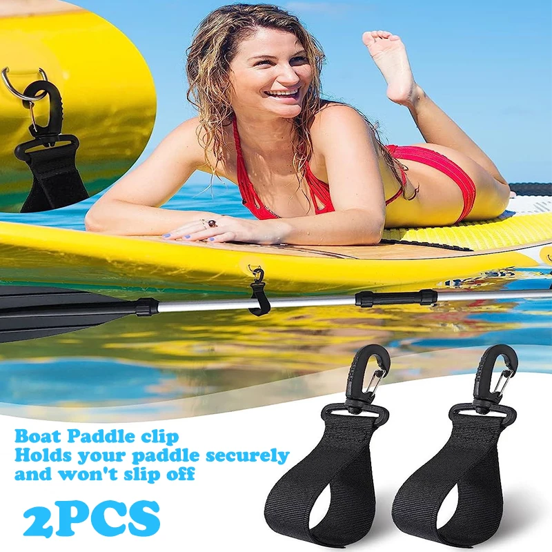 

2Pcs Double Pack Kayak Paddle Magic Buckle Strap Clip For Sup Paddle Board Inflatable Paddle Outdoor Rowing Surf Boat Buckle