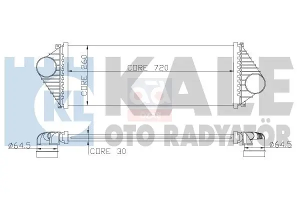 343200-TURBO radiator (INTERCOOLER) 06 lt46-sprinter