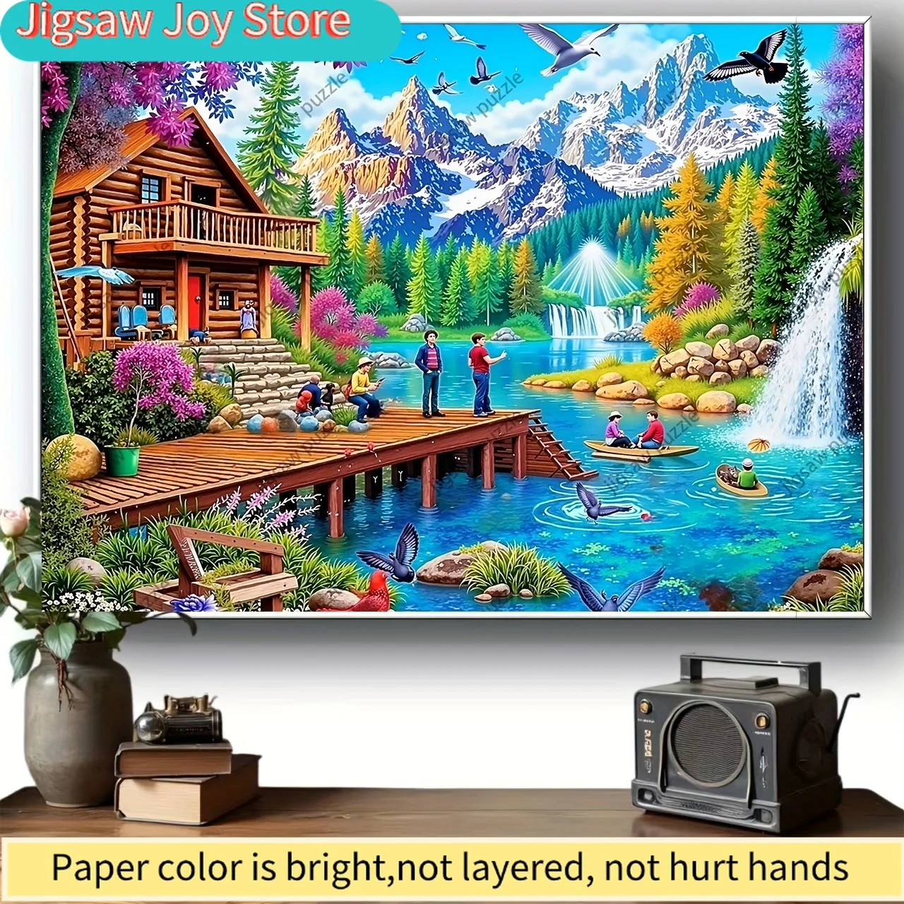 Jigsaw puzzles,Family Fun Puzzle,Portable Cuboid DIY Art Decor,DIY puzzles, high quality paper, wall decoration, Designed for