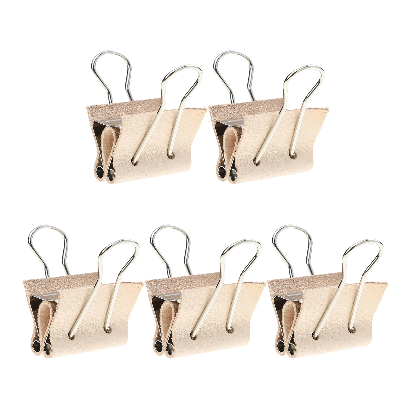 

5pcs Dovetail H crafted Paper Binder Diy Paper Clip Ticket Metal Test DIY Craft Fixing Elegant Texture Color