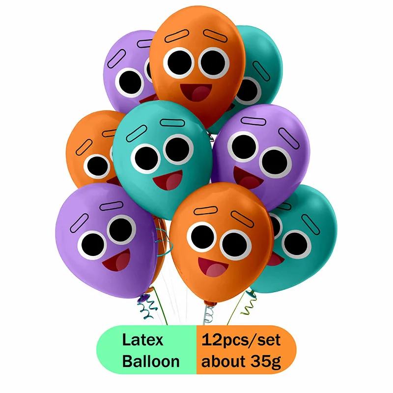 The Bumble Nums Children\'s Day Party Decoration Balloon Set tableware Graduation Decoration Birthday Party Decorations Supplies