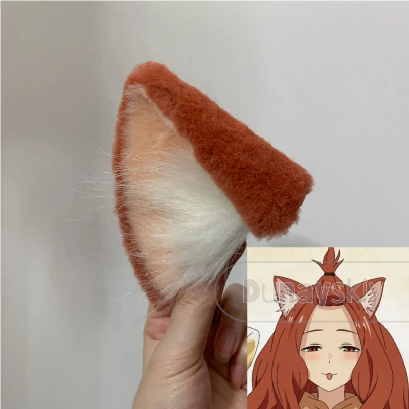 Yani Neko Aru Neko アルねこ​​ Wigs Handmade Cosplay Set Sakai Aruko Hair clip Faux fur plush material Furry Cat Ears Wig Halloween view 3