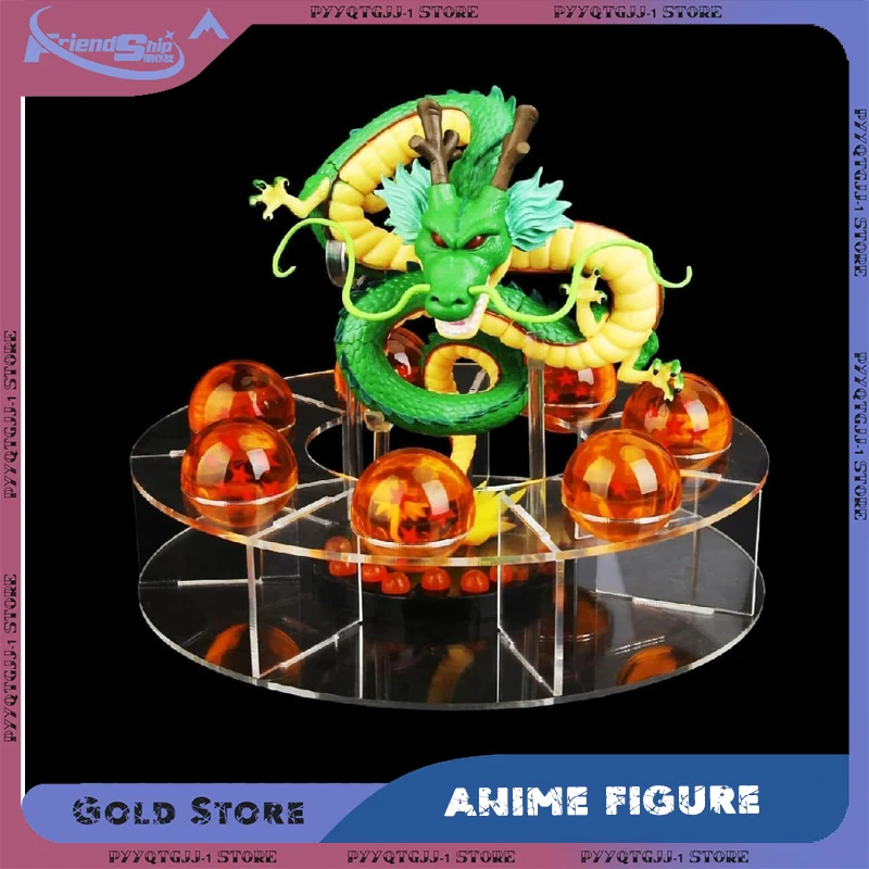 

Anime Model Dragon Toy with 7PCS Crystal Dragon Balls Acrylic Shelf Crystal Ball Scene Model Toys Desk Decoraction Action Figure