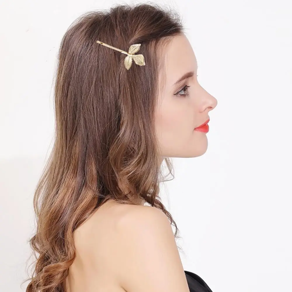 Hair Accessories Metal Hair Styling Tool Bride Hairpins Barrettes Leaf Shape Women Hair Clip