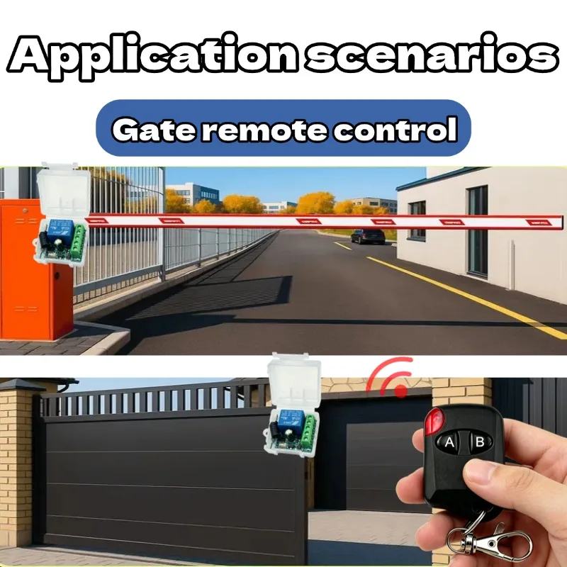 433Mhz Remote Control Switch DC5V 12V 24V 36V 48V 60V 1CH Wireless Relay Receiver Module RF Transmitter 433.92Mhz Remote Control