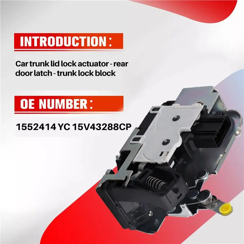 A20K-Per Ford Transit MK6 MK7 2000-2014 2.2 2.4 3.2 Tdci Serratura della porta posteriore Fermo Attuatore Tronco Blocco porta