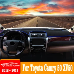 Car Dashboard Cover For Toyota Camry 50 XV50 2012 2013 2014 2015 2016 2017 Instrument Platform Desk Mats Pad Carpets Accessories