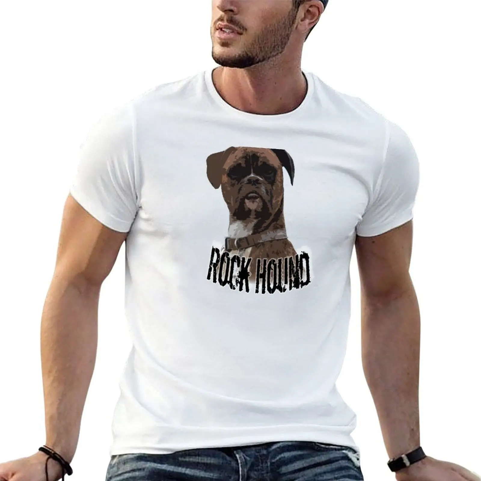 Rock Hound T-Shirt summer shirt sports fans black t shirts for men