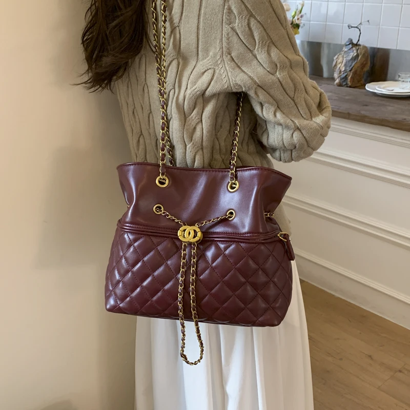 

Высококачественная винтажная женская сумка через плечо, роскошная кожаная сумка через плечо, элегантная сумка-тоут, классический дизайнер