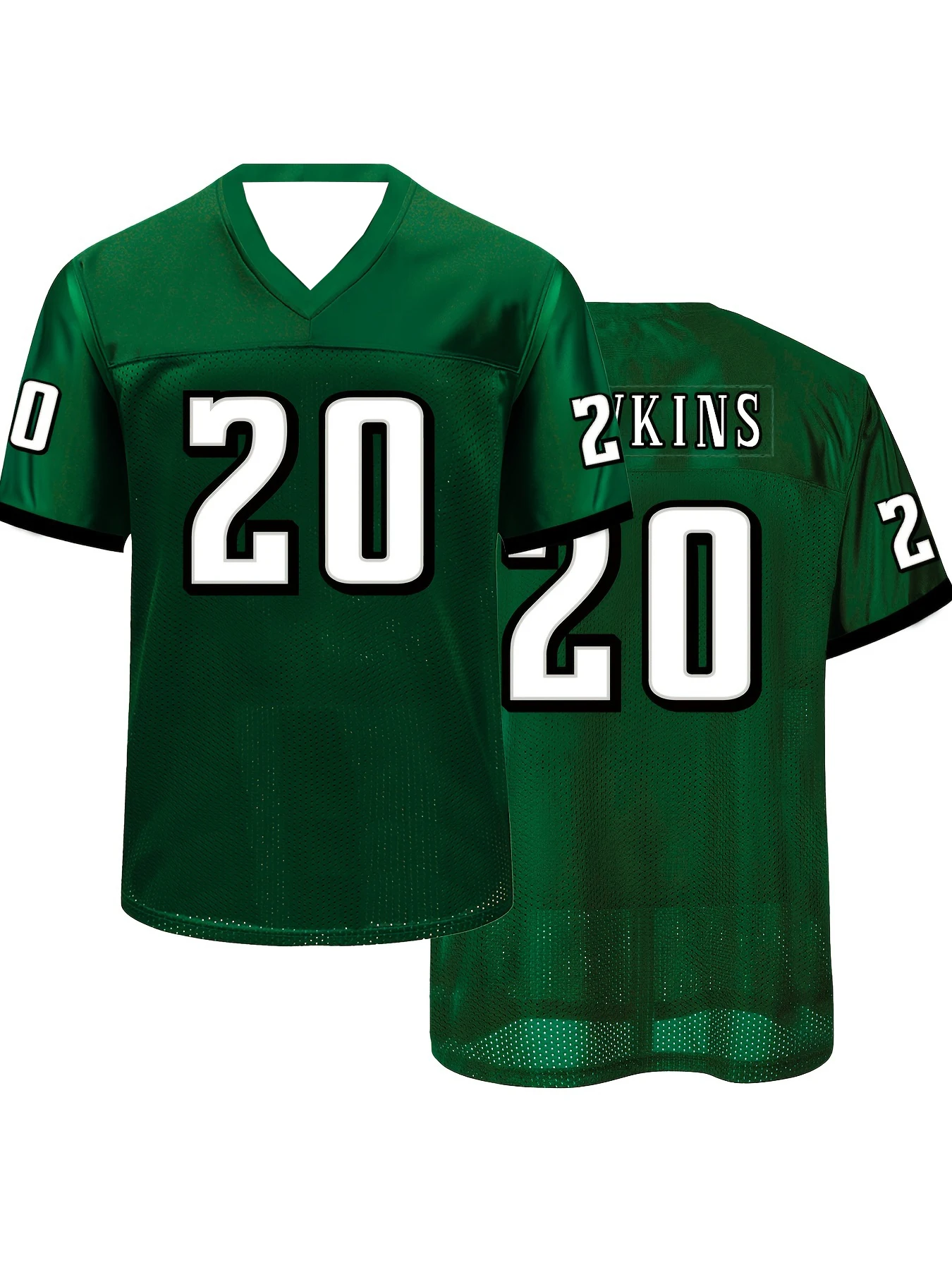 

Мужской # Зеленый футбольный трикотаж с буквенным принтом в стиле ретро 20, дышащая спортивная футболка с короткими рукавами, мужская одежда, быстросохнущая толстовка, мото