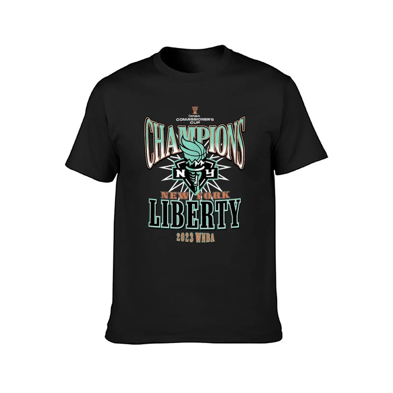 New York Liberty Commissioner's Cup Champions Leaderboard T-Shirt summer tops for a boy summer top Men's t-shirts