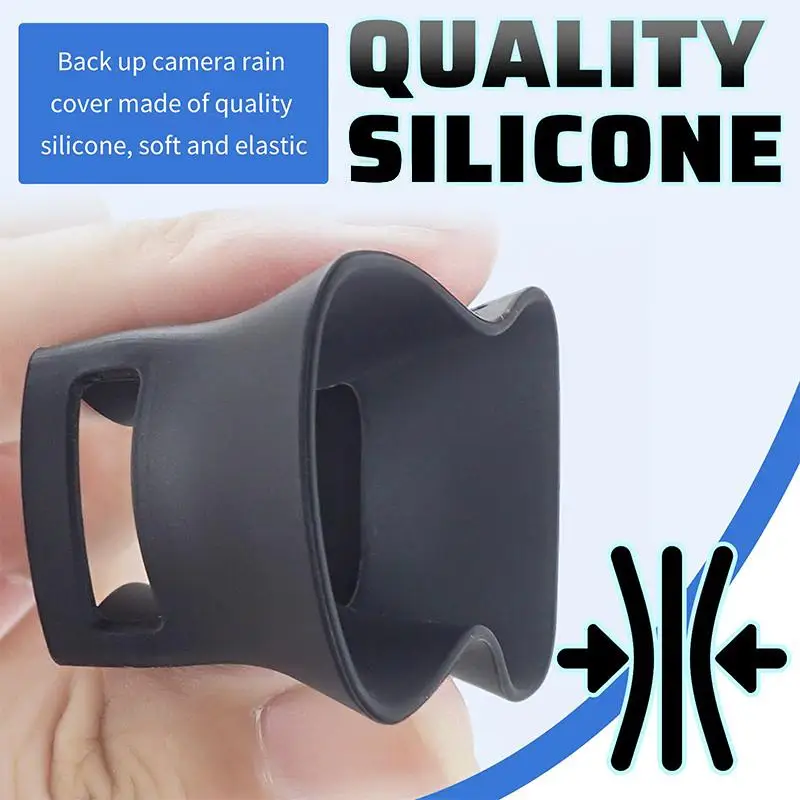 Rear View Camera Rain Shield Silicone Universal Backup Lens Protection Water Resistant For Car Truck Outdoor Use