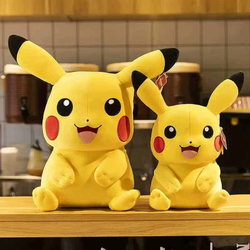 

Anime Pokemon Kawaii Pikachu Plush Doll Large Stuffed Room Decoration Soft Toys High Quality Fill Christmas Gifts
