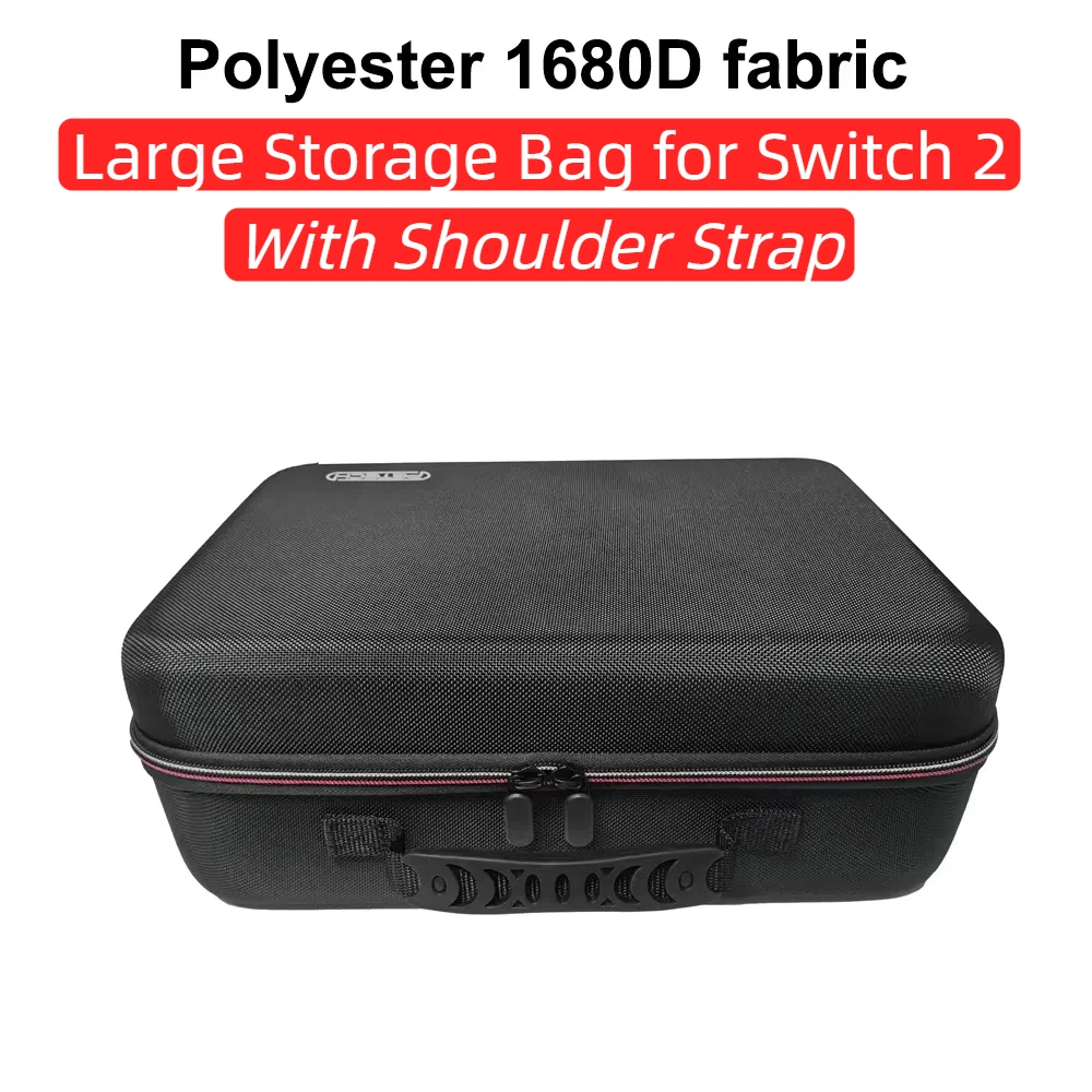 Large Storage Bag for Switch 2 2025 Travel Carrying Protective Case for Switch2 Anti-Scratch Game NS2 Accessories