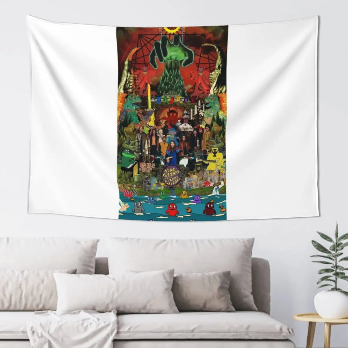 King Gizzard and the Lizard Wizard Collage - all proceeds to charity - King Gizzard's Altered Beasts Club Band Tapestry