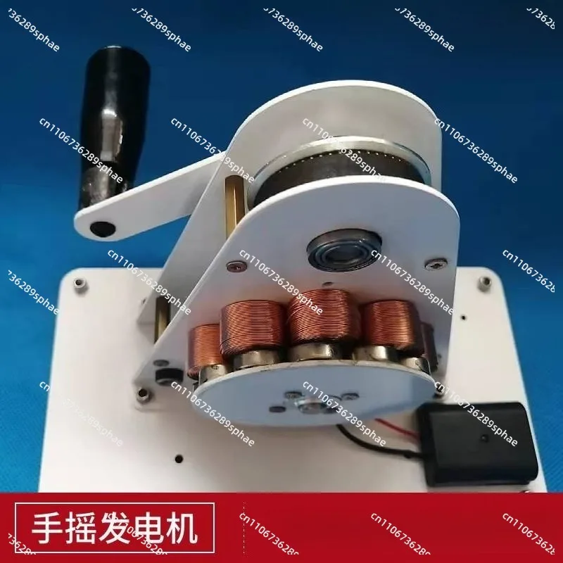 Hand generator 12V permanent magnet small power generation, physical electromagnetism, teaching demonstration