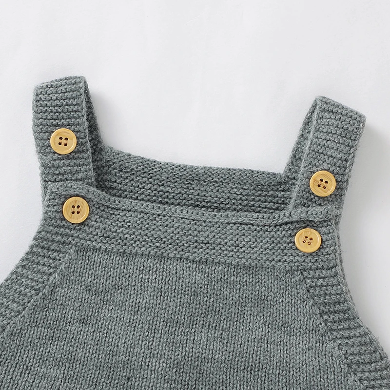 Artisanal Sleeveless Baby Girls Summer Rompers Handmade Embroidery Knitwear Acrylic Infant Bodysuit Newborn Jumpsuit Playsuit