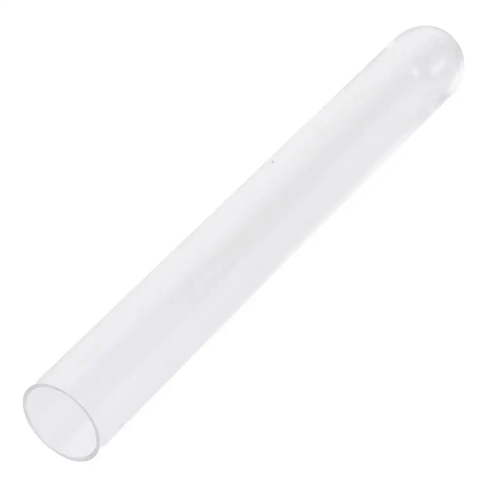 Wide Application with Cork Stoppers Plastic Test Tubes Round Base Storage Container for Scientific Experiments