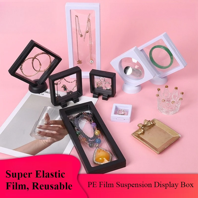

20pcs/lot Transparent Acrylic Storage Box, Dustproof for Press-on Nails, Mini Organizer for Jewelry & BadgesStand not included)