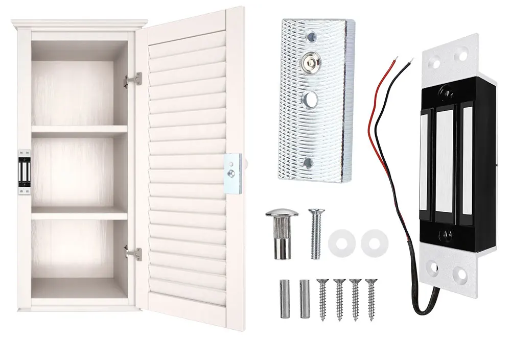 60 kg Mini Magnetic Lock Invisible Installation 130Lbs Force DC 12V Electronics Locks Cabinets Waterproofs Locks