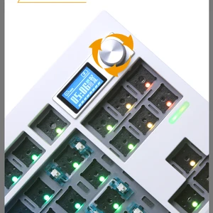 GMK87-MECHANICAL KEY KEY KIT WITH SCREEN, RETROILIMINATE RGB, GASS STRUCTURE, HOT GAME CHANGE 6 Main Sales Keyboard with Screen - №6