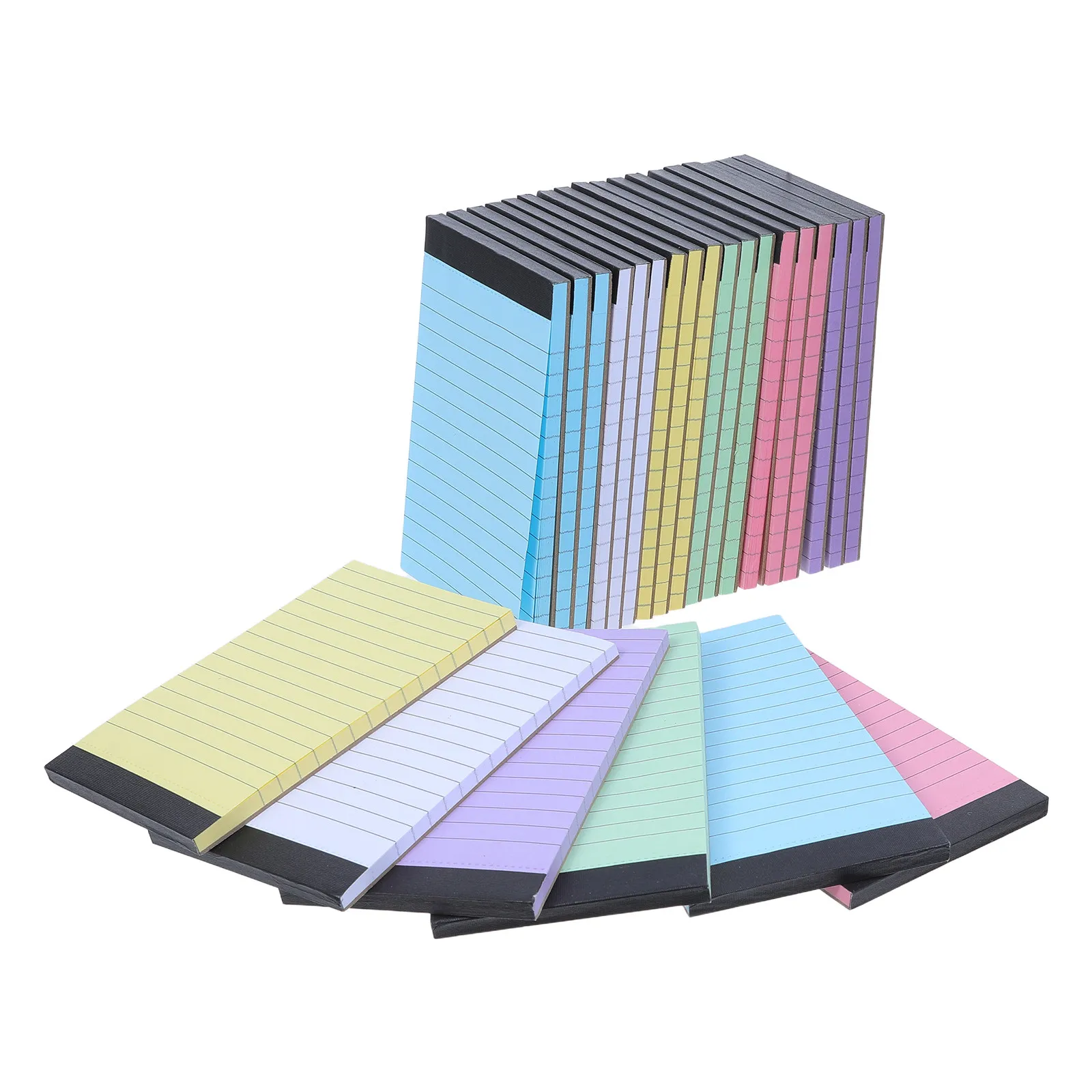24Pcs Portable Notepad Tear Off Note Pad Pocket Size Lined Memo Pad Office Supplies Writing Notepad Easy Flip Notebook Paper