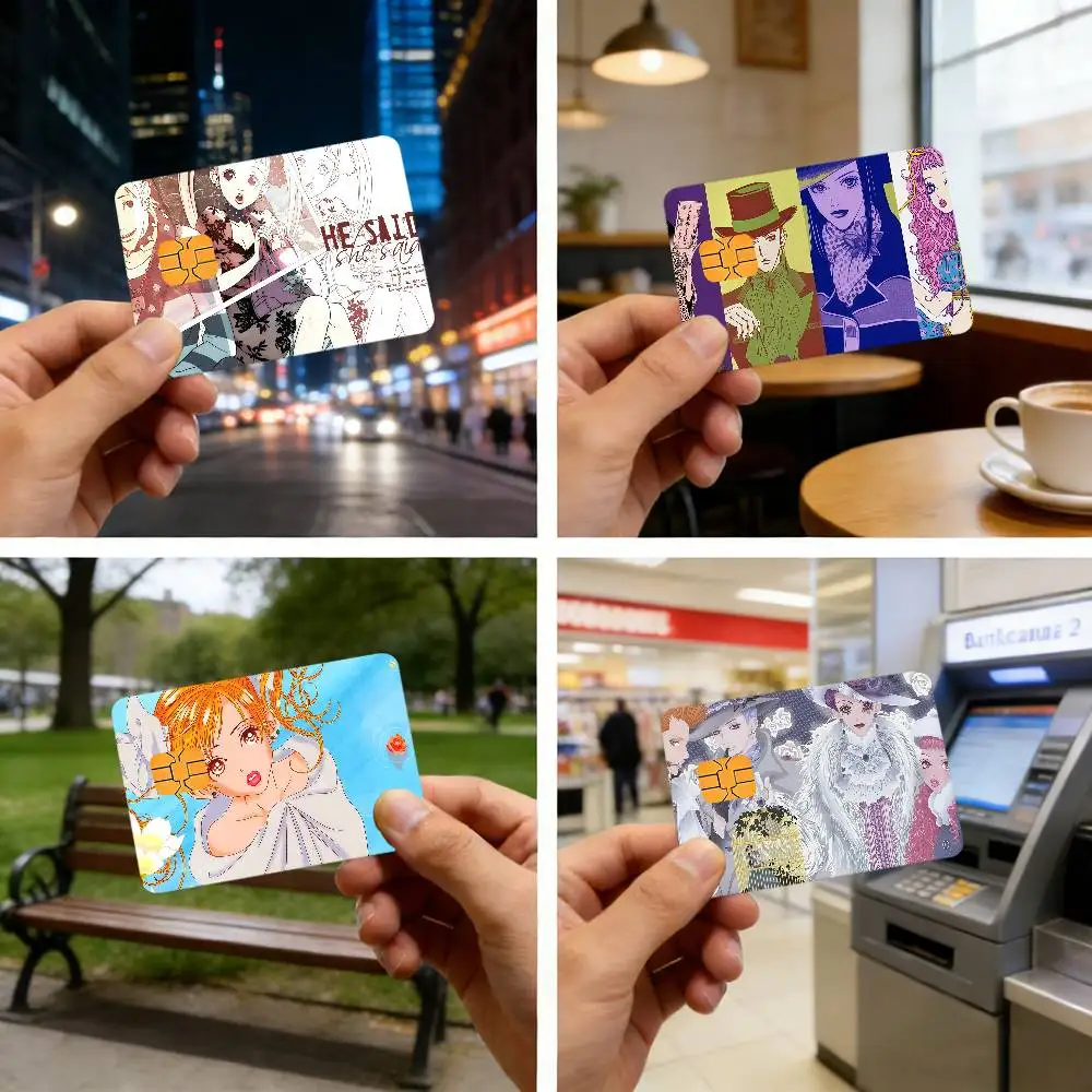 P-Paradise Cute K-kiss Credit Card Stickers Bank Cards Public Transport Cards Waterproof And Scratch-Resistant Protective Film