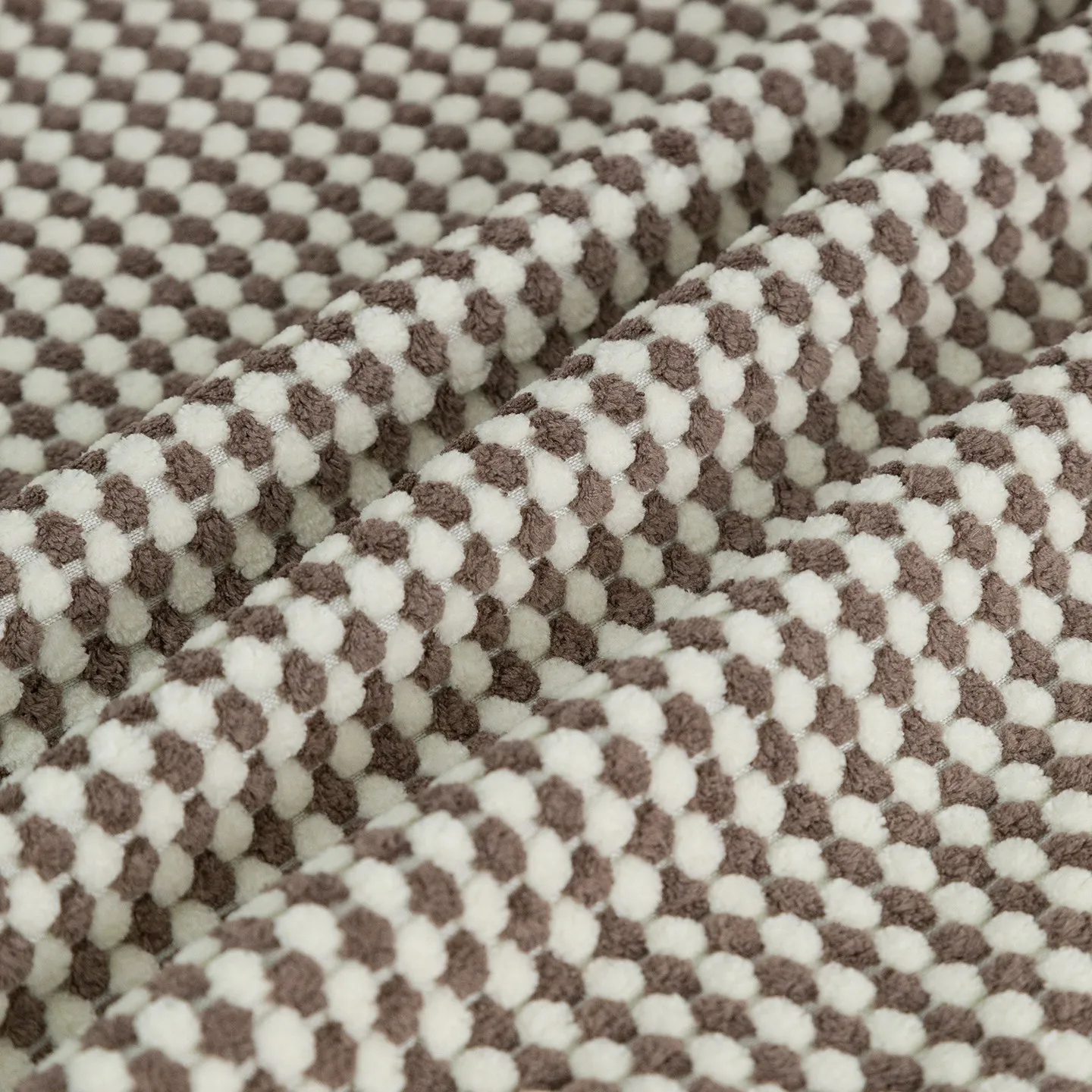 Zachte tweekleurige sojabonen geruite stof voor handgemaakte doe-het-zelf kussens, babykledingstoffen per meter, naaistofmateriaal