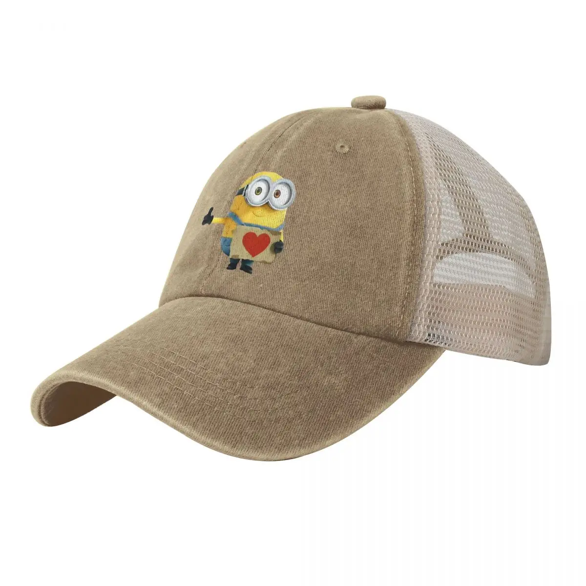 

Washed Men's Baseball Cap Minions Minions Trucker Snapback Caps Dad Hat Despicable Me Minions Golf Hats