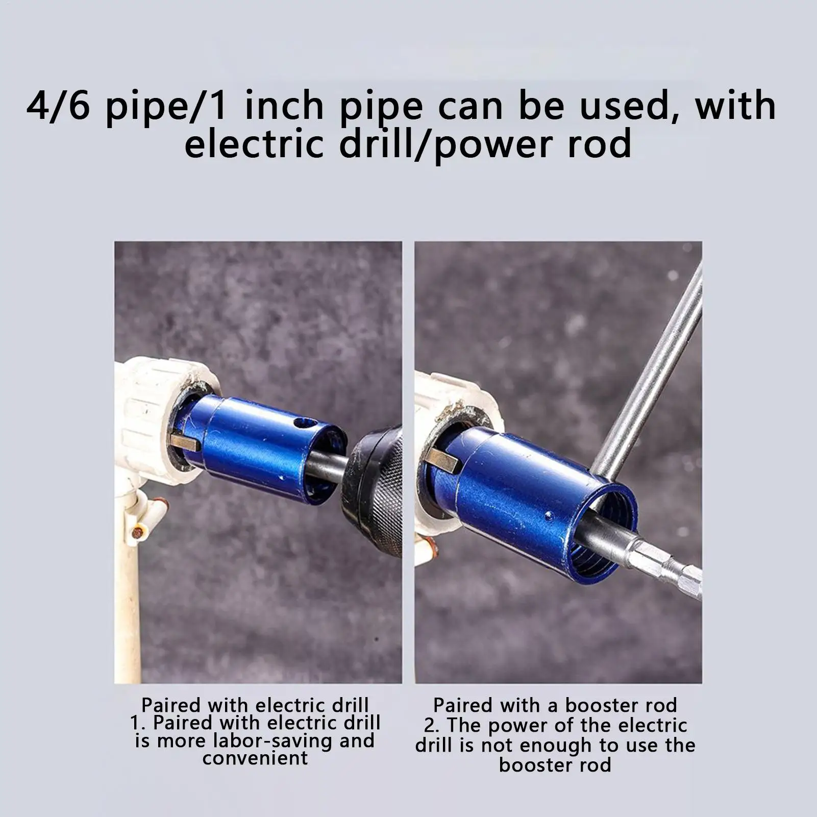파이프 니플 추출기, 깨진 수도꼭지 제거 도구, 1/2인치, 3/4인치, 1인치 튜브용, 드릴 배관공 샤워 변기용 고하중 체인저