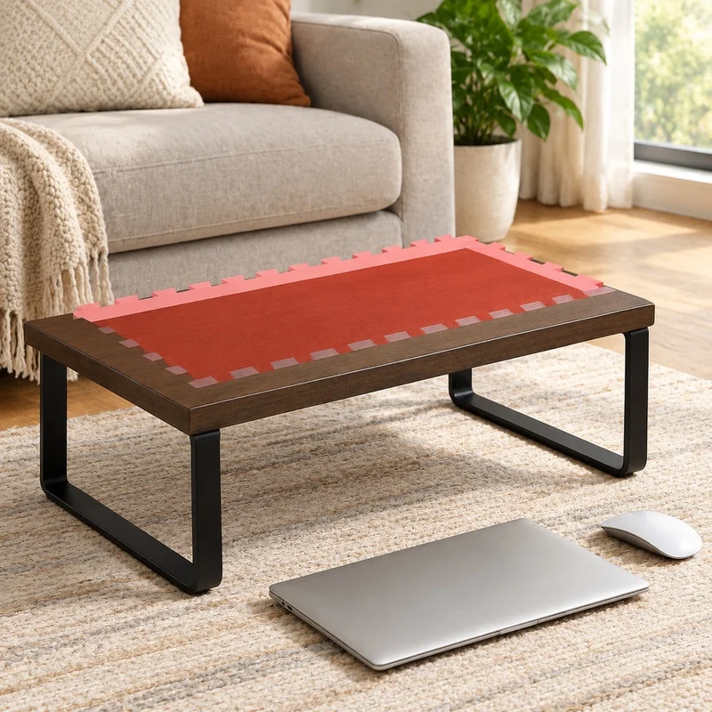 Adjustable Monitor Riser with Built-In Storage Shelf for Efficient Home and Office Desk Setup