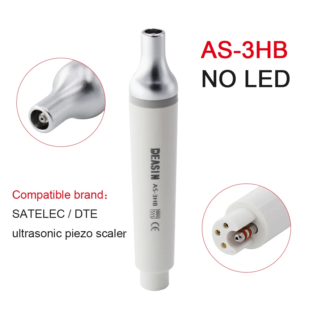 

DentalsUltrasonic Piezo Scaler Handpiece HD-7L/HW-5L With Led HD-7H/HW-3H Without Led Fit Original Handle Teeth Whitening