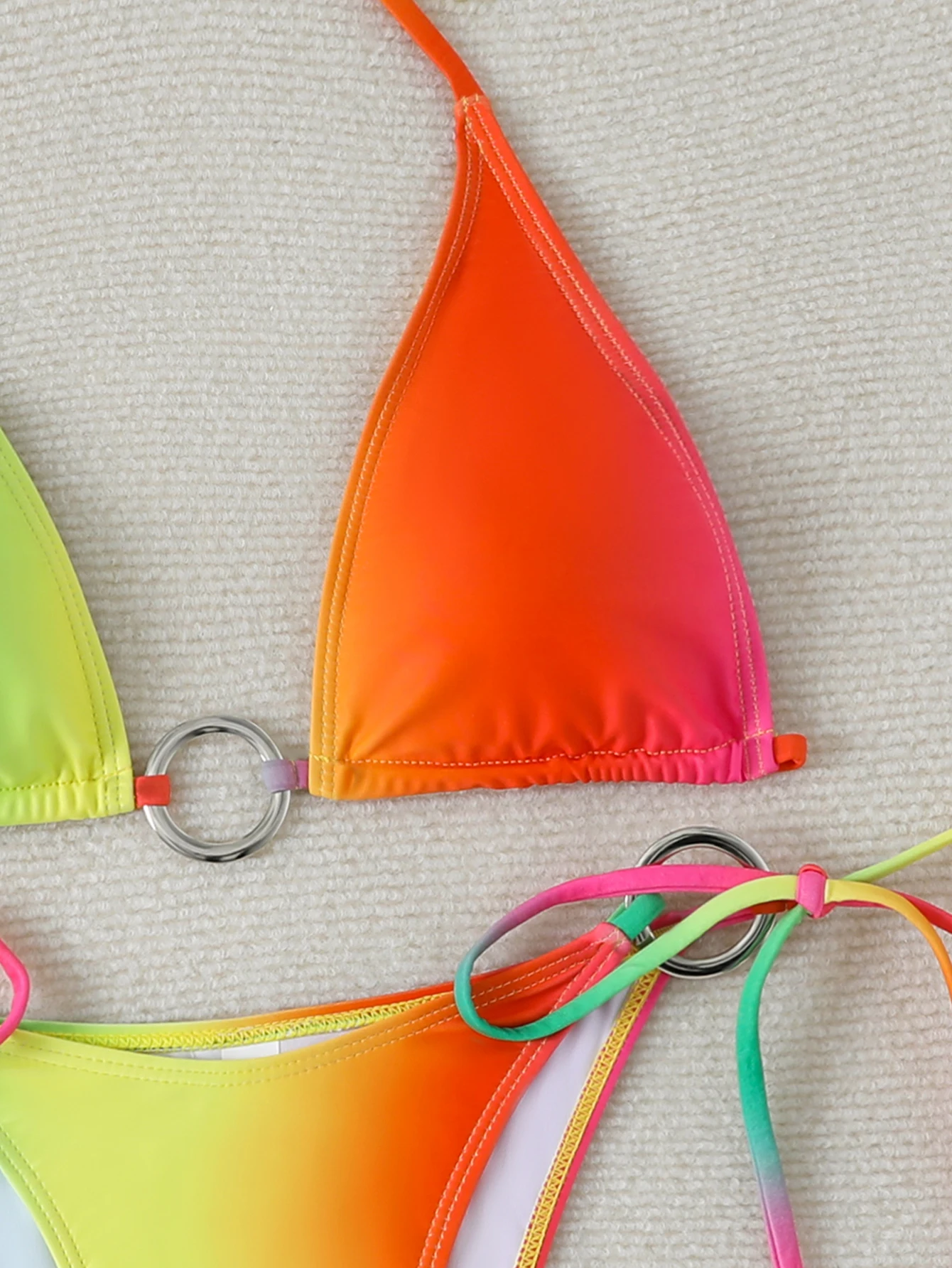 Sexy Ring Triangle Bikini Women's Swimsuit Swimwear 2026 Two-Piece Bathing Suit Woman Thong Micro Bikinis Sets Beachwear Biquini view 6