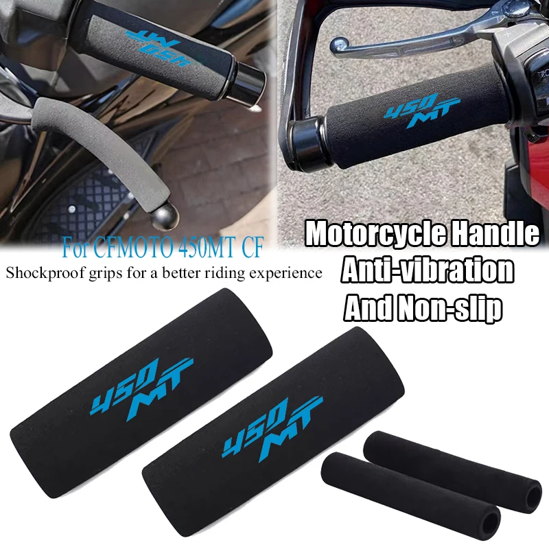 For CFMOTO 450MT MT450 CF 450 CF450MT Motorcycle Grip Cover Shockproof Sponge Grip Non-slip Handlebar