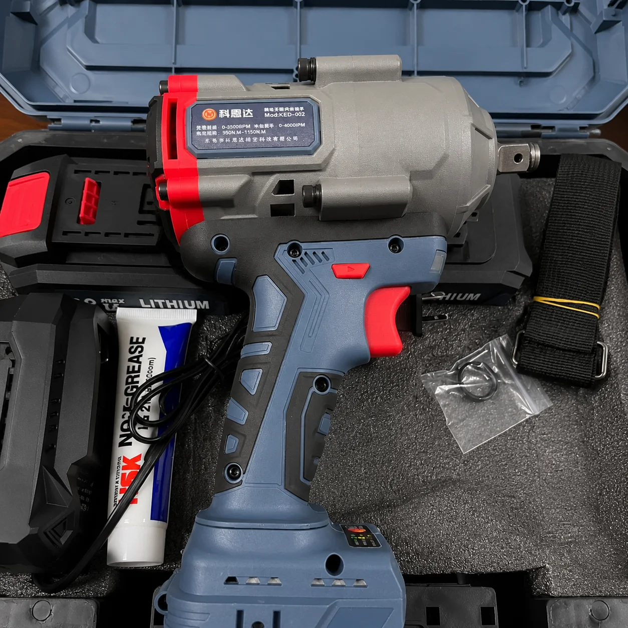 21V Cordless Brushless Impact Wrench 1150N.m High Torque Electric Wrench 1/2