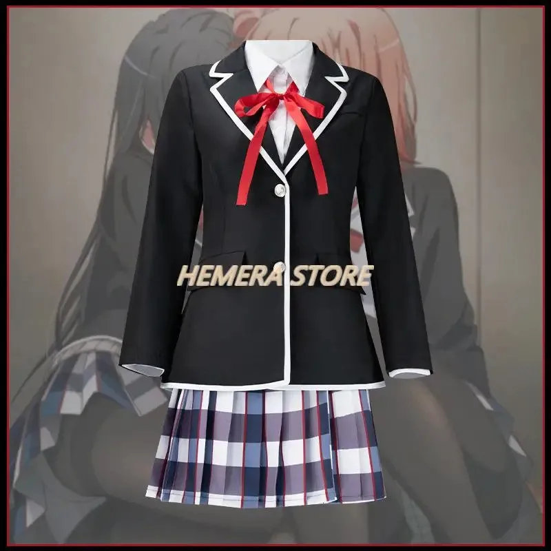 a7d@Аниме Yukinoshita Yukino Моя молодежная романтическая комедия неправильная, как я расширенная подростковая SNAFU Косплей Костюм Парик Школьная форма Hallo