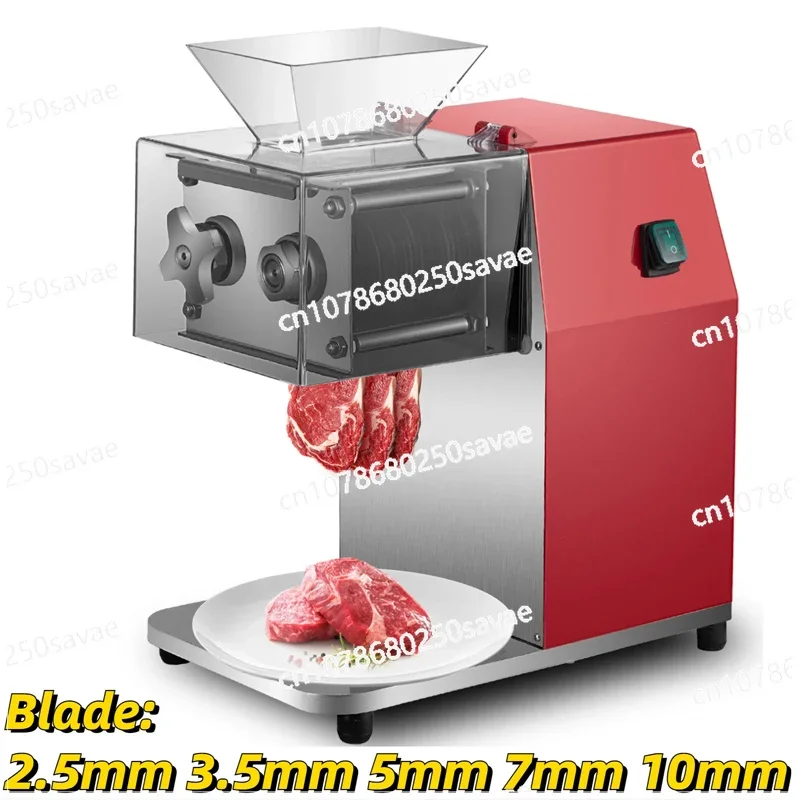 250kg / H Commercial Electric Meat Slicer Grinder Vegetable Cutter Shred Machine 1100W Home Automatic Food Chopper Chipper