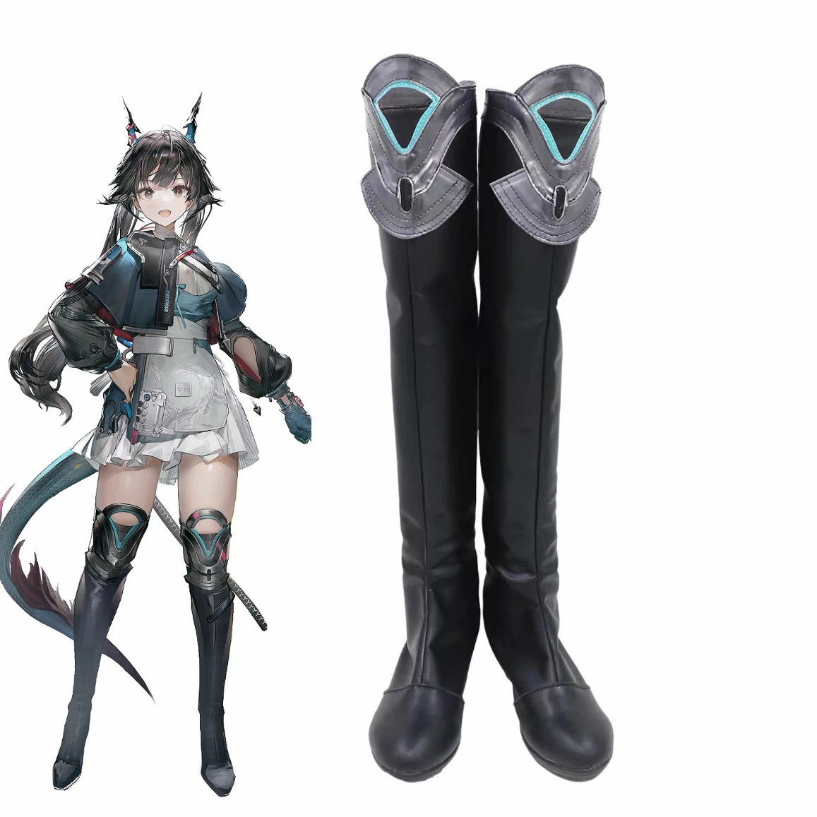 

Chen Qianyu Cosplay Boots Arknights Endfield Shoes Anime Game Character Halloween Party Carnival Double Penetration