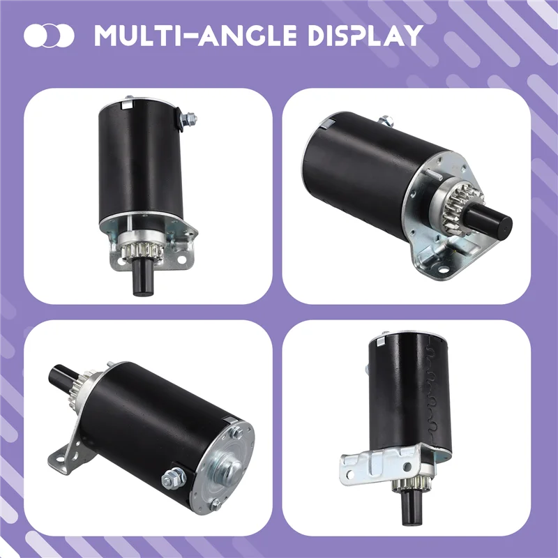 Motor de arranque de engranaje de acero A43T 691564 para John Deere Toro Cub Cadet Briggs 16 18 HP M143512 693469 808106 844717 0C2881 72881