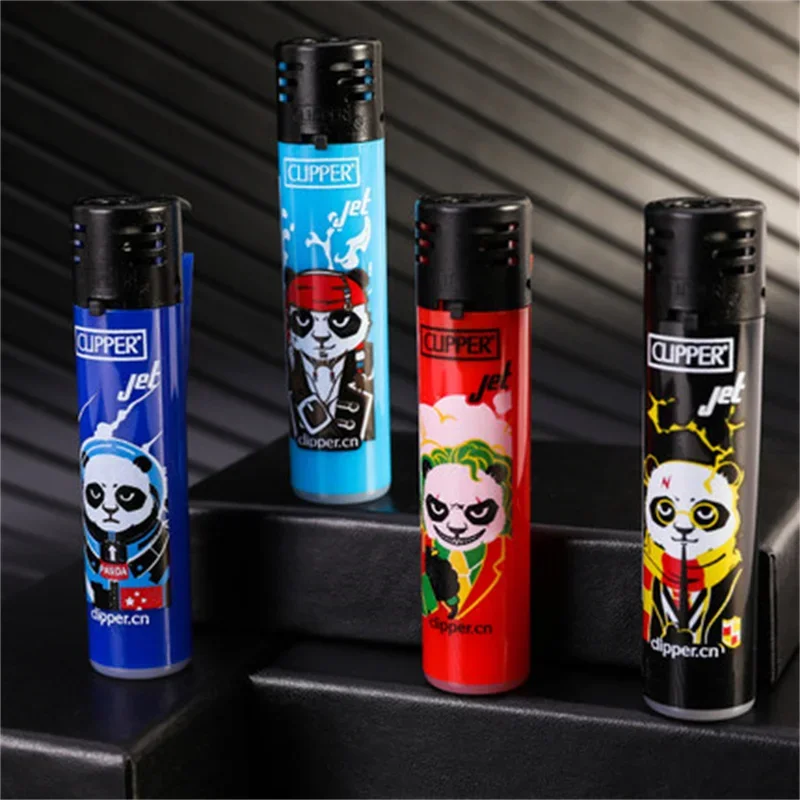 Clipper Lighter Pink Flame Jet Lighter Windproof Torch Lighter Butane Gas Smoking Gadgets Unusual Men\'S Gifts Gadgets for Men