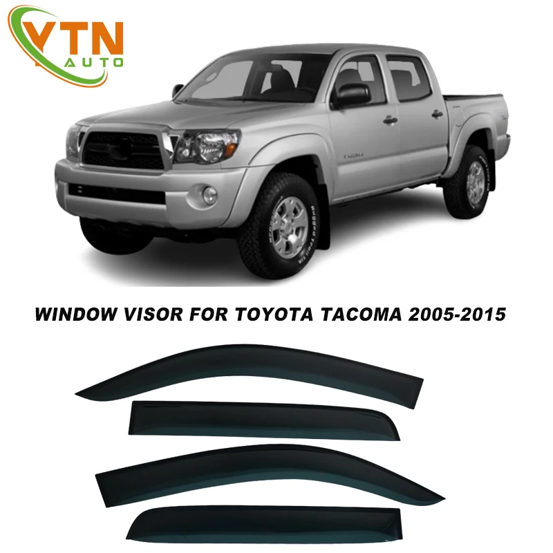 

For Toyota Tacoma Double Cab 2005 2006 2007 2008 2009 2010 2011 2012 2013 2014 2015 Car Window Visor Weathershield