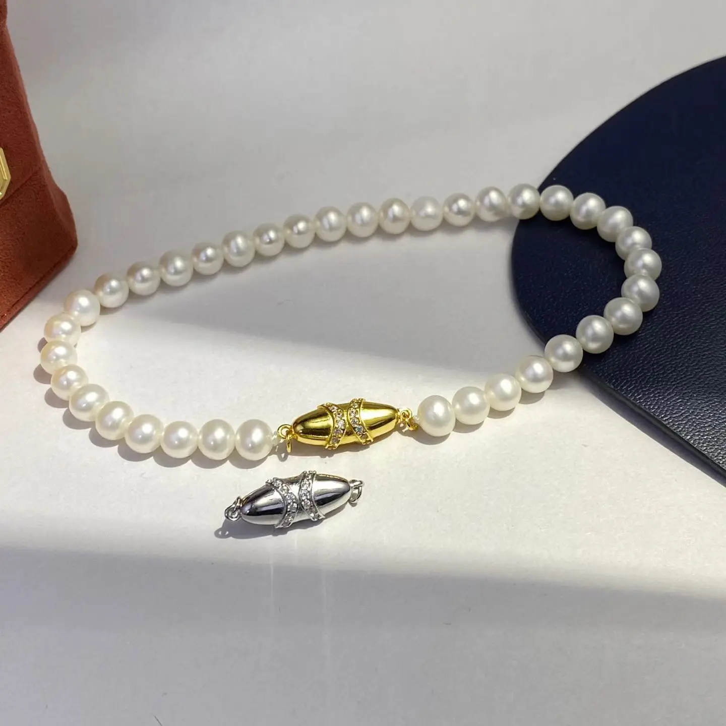 Wholesale DIY S925 Sterling Silver Clasp Necklace Bracelet Clasp Hook Accessories for 5-8mm Pearls 5pcs/lot
