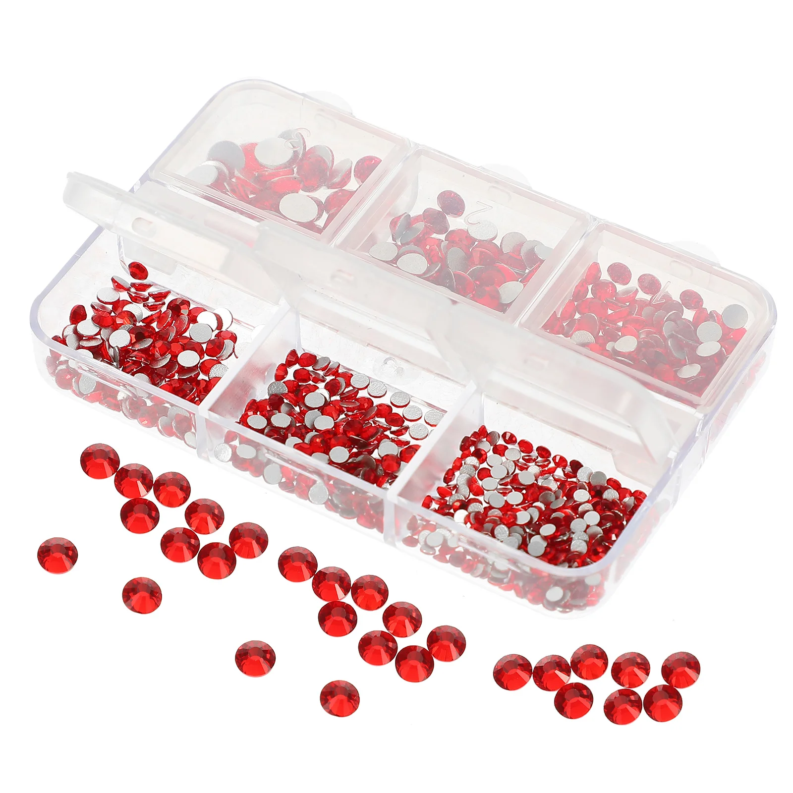 1 Pudełko Ozdób do Paznokci, Kryształki do Zdobienia Paznokci, Cyrkonie do Wody, Płaskie Ozdoby DIY do Manicure, Dekoracje Rękodzielnicze, Akcesoria do Obudów Telefonów