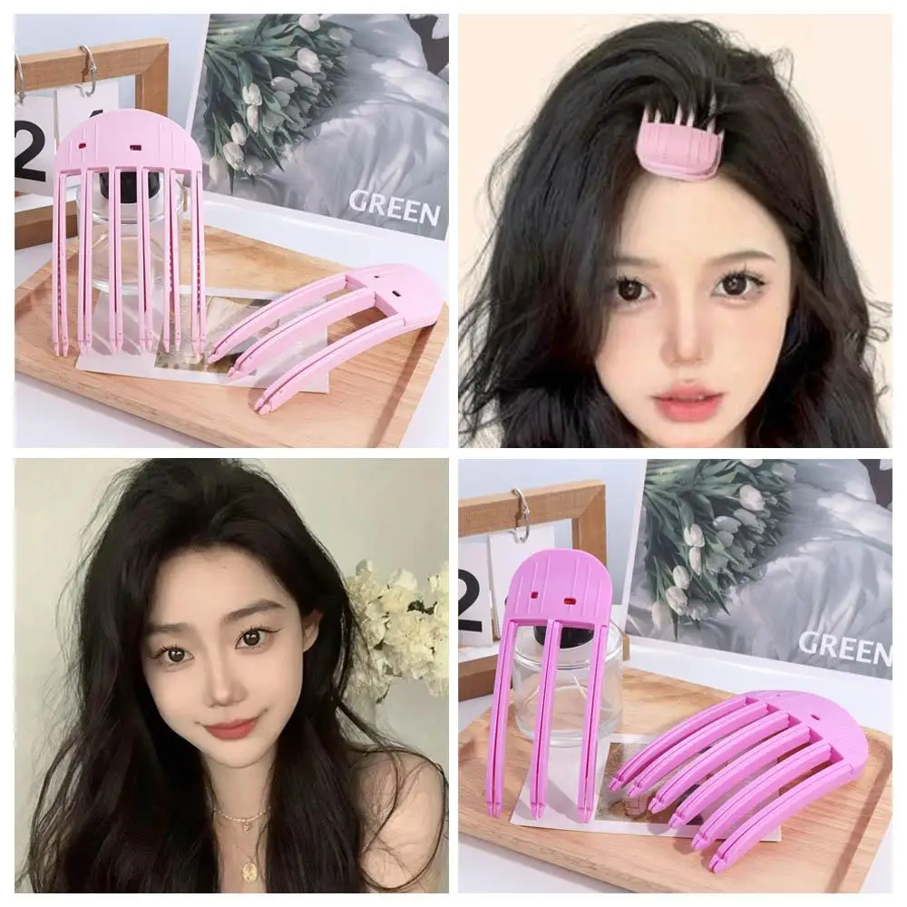 2 ピース/セット熱なし毛根ヘアローラー 3/6 歯コームスタイリング Diy ツールふわふわヘアピンカーリング前髪ボリュームふわふわ