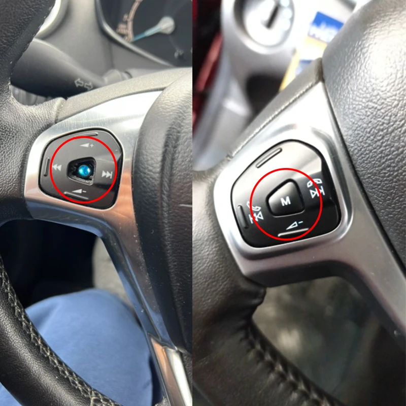 Car Audio Volume Steering Wheel Button Cruise Control Switch M ON Button For Ford Escort Fiesta MK7 MK8 ST Ecosport 2013 - 2015 view 4