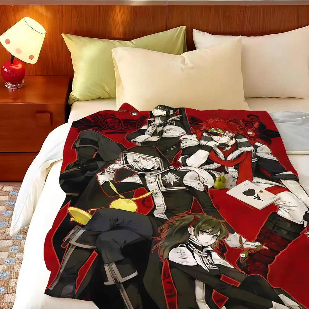 Anime D-DGray m-man Throw Flannel Throw Blanket, Lightweight Cozy, Durable Washable cute Cool