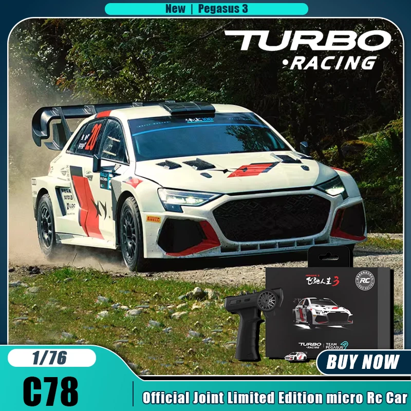 TURBORACING C72 美品　1:76 1/76 Turbo Racing C78 Rc Car Mini Team Pegasus 3 Official Joint