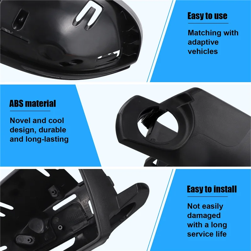 ABHY-Car مرآة الرؤية الخلفية غطاء إطاري مرآة الباب السفلى قذيفة ل جيب شيروكي 2016-2021 جيب كومباس 2017-2021