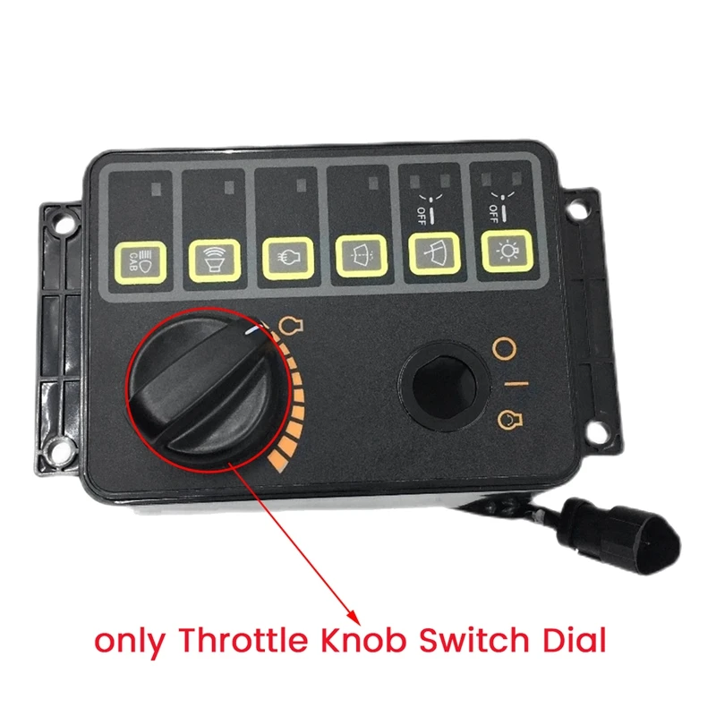 21N8-20506 Excavator Throttle Knob Controller Switch For Hyundai R130 150 225 215 80-7 Throttle Potentiometer Knob Wires