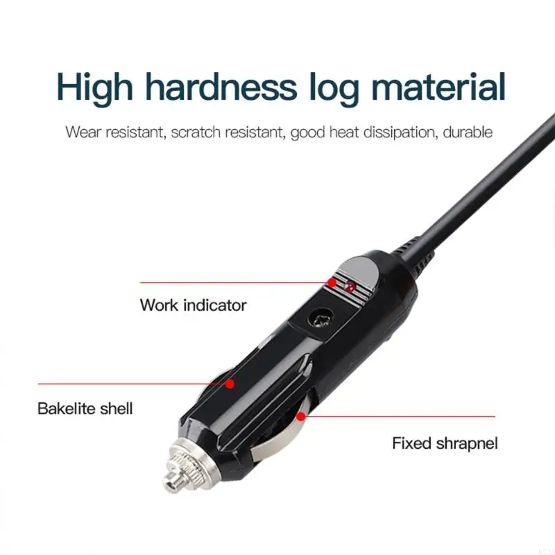 573A التمساح المشبك إلى كابل تمديد ولاعة السجائر الذكور أداء رائع